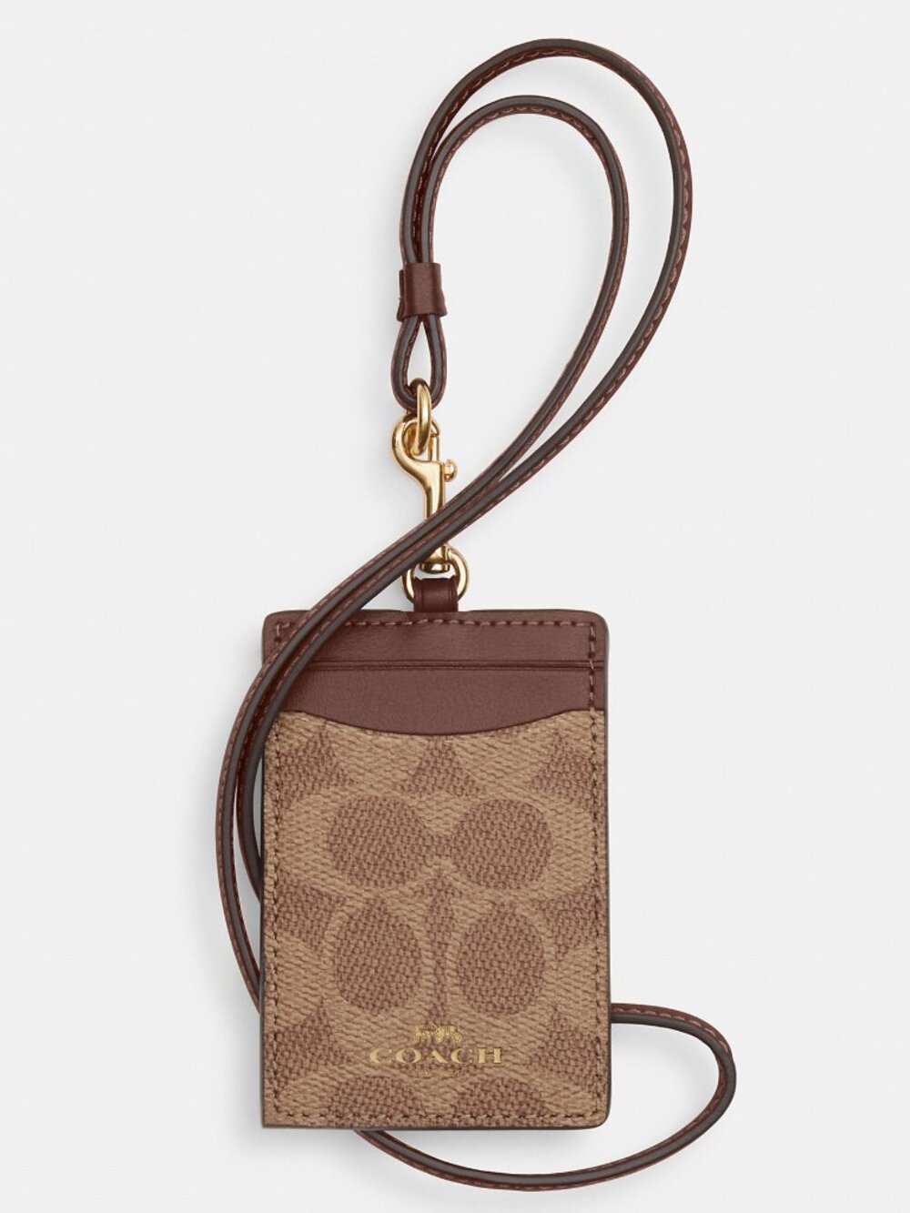 Coach Id Lanyard In Signaure Canvas - Picture 1 of 3